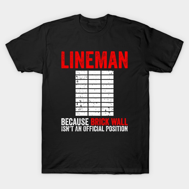 Football lineman tee shirts sale